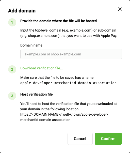 Add domain